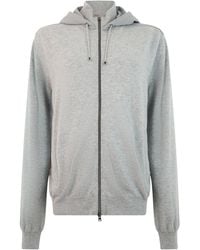 Herno - Zip-Up Hooded Hoodie - Lyst