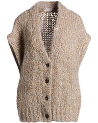 Brunello Cucinelli - Cardigan Mohair Wool, Polyamide, Metal Fiber, Wool - Lyst