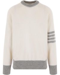 Thom Browne - Crewneck Knitted Jumper - Lyst