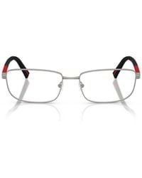 Prada Linea Rossa - Prada Eyewear Linea Rossa Square Frame Glasses - Lyst