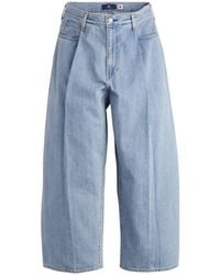 Levi's - Tab Wide-Leg Pleat Crop Jeans - Lyst