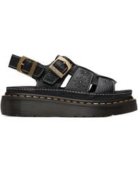 Dr. Martens - Wrenlie Flower-Embossed Buckled Sandals - Lyst