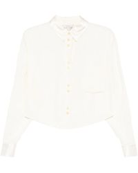 forte_forte - Fluid Chic Velvet Boxy Shirt - Lyst