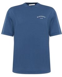 Eleventy - Logo Printed Crewneck T-Shirt - Lyst