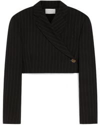 Sportmax - Utopia Striped Cropped Blazer - Lyst
