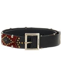 Golden Goose - Stud Embellished Buckle Belt - Lyst