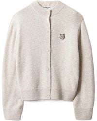 Maison Kitsuné - Maison Kitsuné Fox Head High Neck Cardigan - Lyst