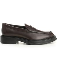 Tod's - Almond Toe Penny Loafers - Lyst