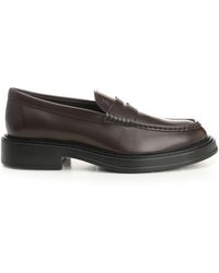 Tod's - Almond Toe Penny Loafers - Lyst