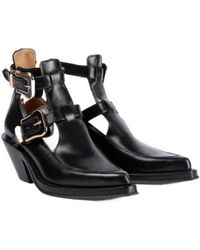 Gabriela Hearst - Castro Leather Ankle Boots - Lyst