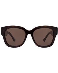 Gucci - Eyewear Low Nose Bridge Round Frame Sunglasses - Lyst
