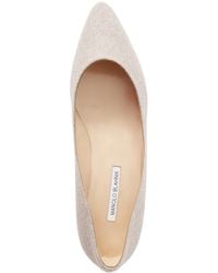 Manolo Blahnik - Tweed Ballerina Flats - Lyst