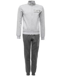 EA7 - Logo Details Sports Suit - Lyst
