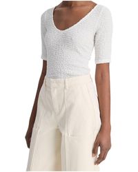 Vince - Short Sleeved V-Neck T-Shirt - Lyst