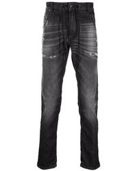 DIESEL - Faded Distressed Slim Jeans - Lyst