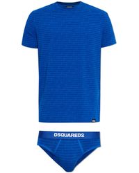 DSquared² - Logo Printed T-Shirt And Briefs - Lyst