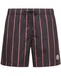 Moncler - Striped Swim Shorts - Lyst