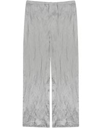 Alysi - Crinkled Wide-Leg Pants - Lyst