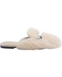 Dolce & Gabbana - Shearling Slippers - Lyst