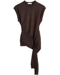 Lemaire - Sleeveless Buttoned Knitted Top - Lyst