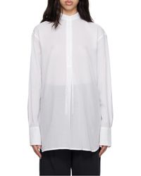 TOTEME - Totême Stand Collar Long-Sleeve Top - Lyst