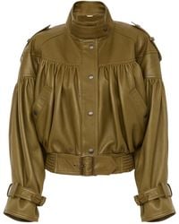 Chloé - Chloé Gathered Belted Jacket - Lyst