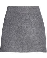 Sportmax - Solid-Color Wool A-Line Skirt - Lyst