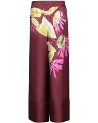 Pierre Louis Mascia - Floral Wide-Leg Pants - Lyst