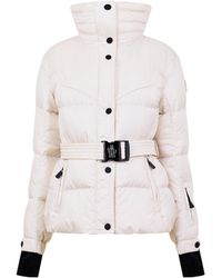 Moncler - Stand Collar Belted Down Jacket - Lyst