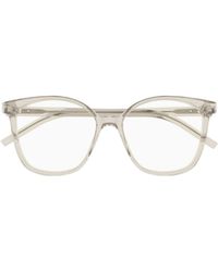 Saint Laurent - Eyewear Oval Frame Glasses - Lyst