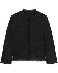 Givenchy - Textured Frayed-Edge Jacket - Lyst