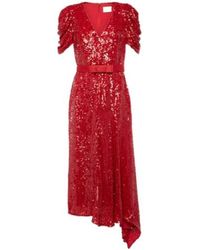 Erdem - Asymmetric Sequined Midi Dress - Lyst