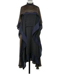Sacai - Ruffled Layered-Design Asymmetric Dress - Lyst