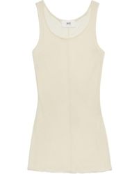 Ami Paris - Scoop-Neck Sleeveless Tank Top - Lyst