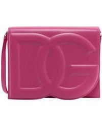 Dolce & Gabbana - Logo Embossed Foldover Top Crossbody Bag - Lyst