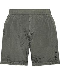 Stone Island - Compass Patch Swim Shorts - Lyst