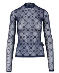 Marine Serre - Second Skin Semi-Sheer Top - Lyst