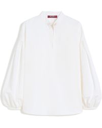 Max Mara - Lantern-Sleeve Blouse - Lyst