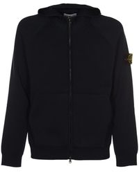 Stone Island - Long-Sleeved Zipper Sweatshirt - Lyst