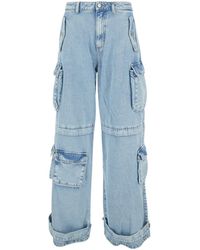 ICON DENIM - Rosalia Wide-Leg Cargo Jeans - Lyst