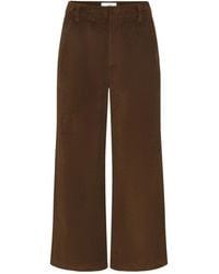 FRAME - The Corduroy Swing Wide-Leg Trousers - Lyst