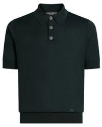 Dolce & Gabbana - Dg Logo Embroidered Polo Shirt - Lyst