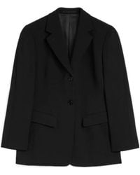 Jil Sander - Wool Sablé Tailored Jacket - Lyst