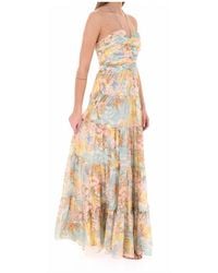 ivanna floral gauze evening dress astr: ivanna dress main image 1