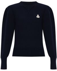 Isabel Marant - Isabel Marant Étoile Kelaya Logo-Embroidered Crewneck Jumper - Lyst