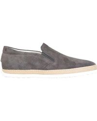 Tod's - Suede Slip-On Loafers - Lyst