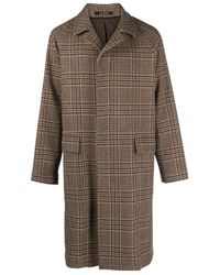 Tagliatore - Checked Single-Breasted Coat - Lyst