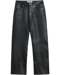 Our Legacy - Carlson Straight-Leg Leather Pants - Lyst