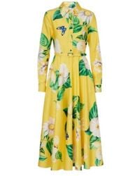 Leo - Zara Floral Cotton Shirt Dress - Lyst