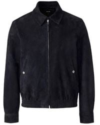 Mackage - Giovanni Su Suede Bomber Jacket - Lyst